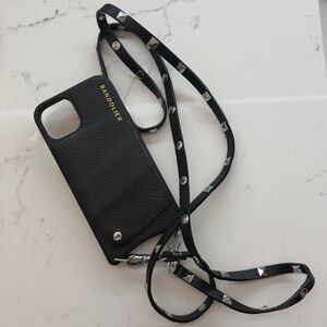 Bandolier iPhone 13 
- Sarah Pebble Leather Crossbody